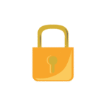 Orange Padlock
